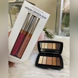 Anastasia Beverly Hills Lipstick Liquid Duo KATHRYN, STRIPPED &  MINI PALETTE